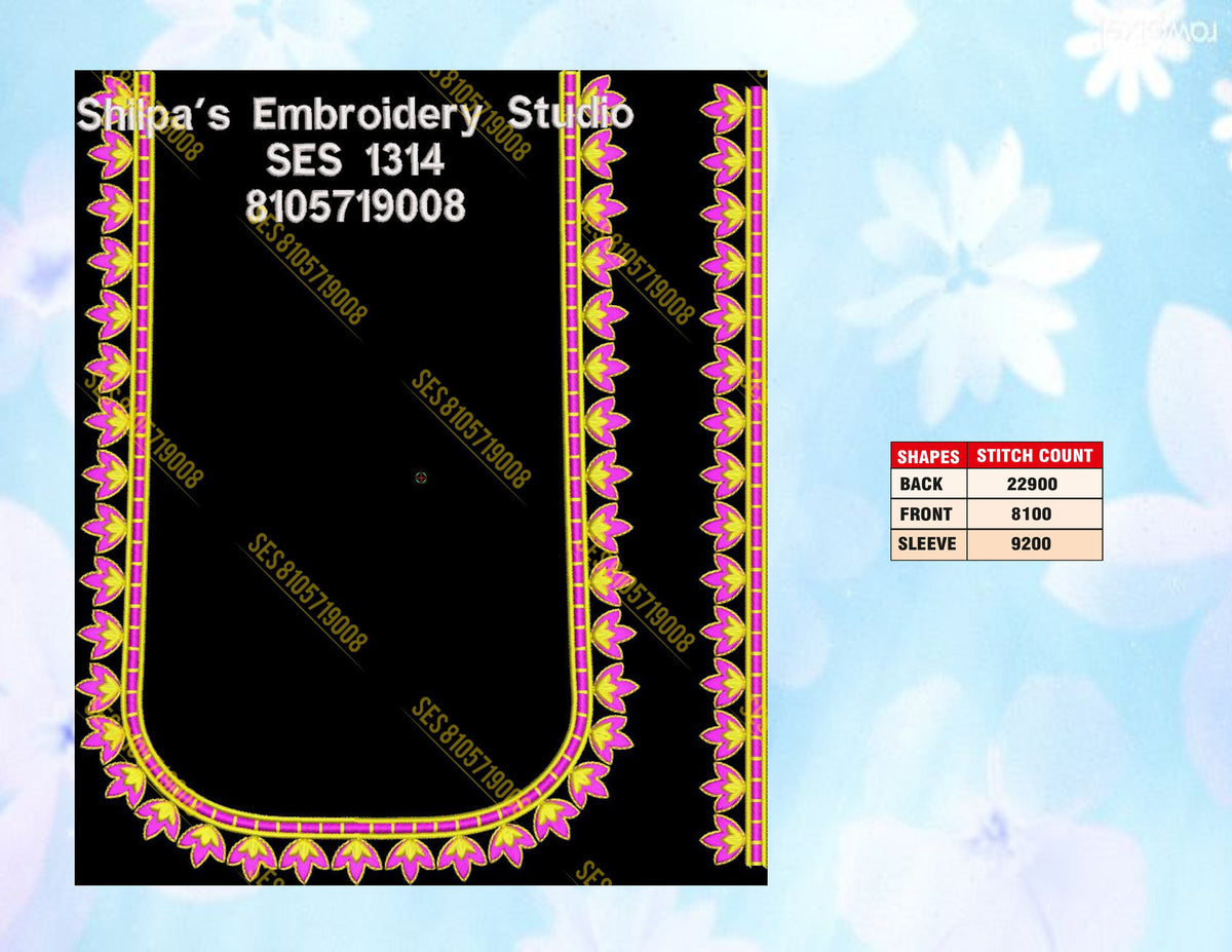 Embroidery Designs 1301-1400 Series