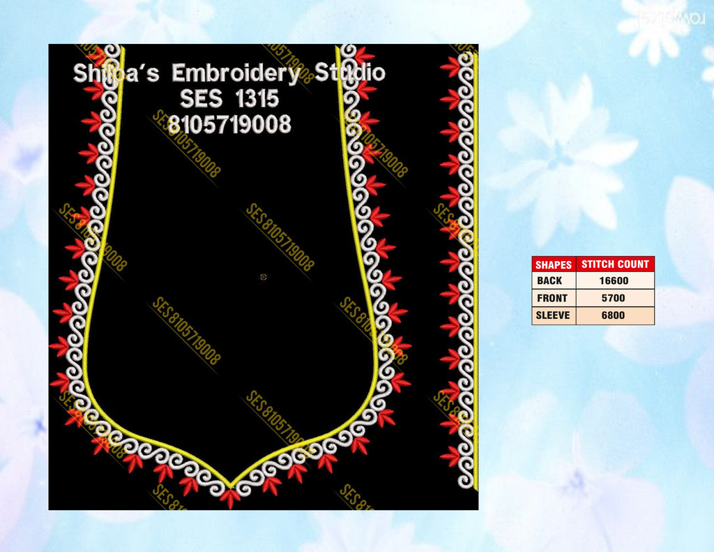 Embroidery Designs 1301-1400 Series