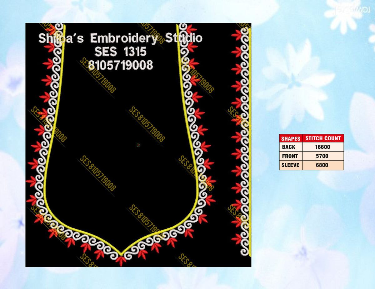 Embroidery Designs 1301-1400 Series