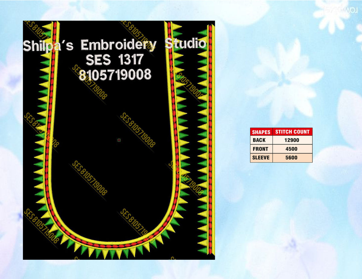 Embroidery Designs 1301-1400 Series