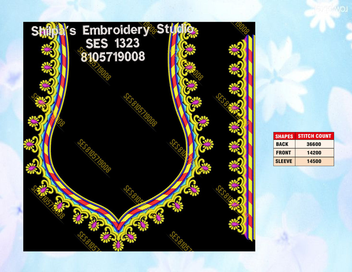 Embroidery Designs 1301-1400 Series