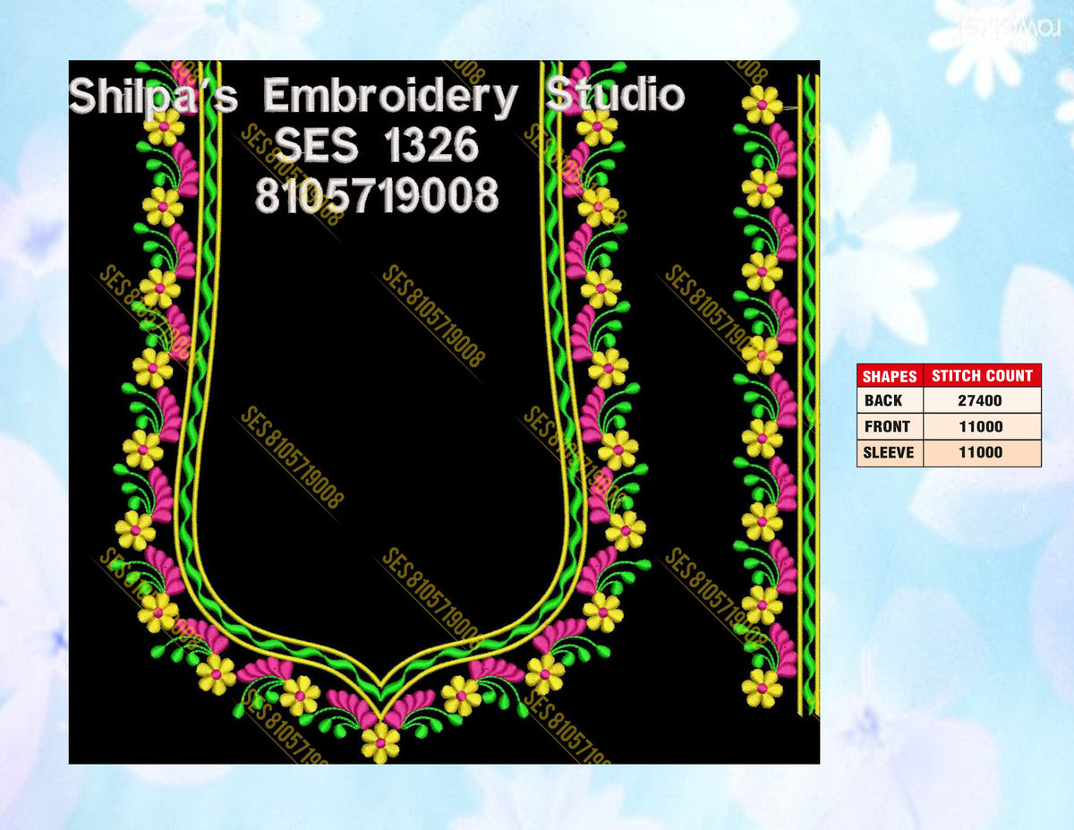 Embroidery Designs 1301-1400 Series