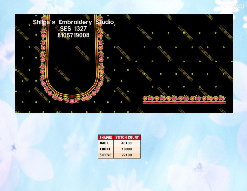 Embroidery Designs 1301-1400 Series