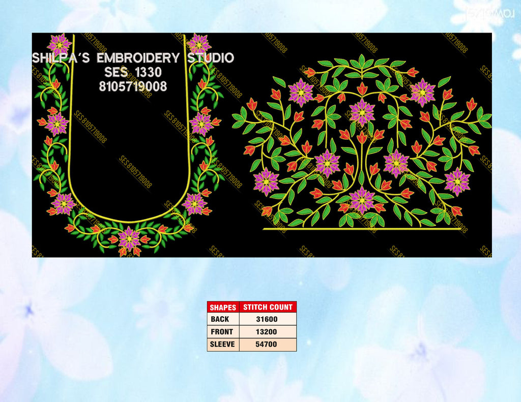 Embroidery Designs 1301-1400 Series