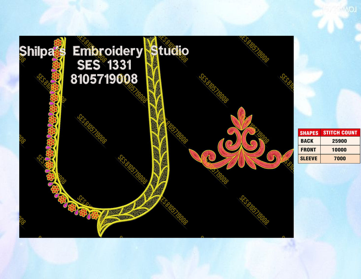 Embroidery Designs 1301-1400 Series