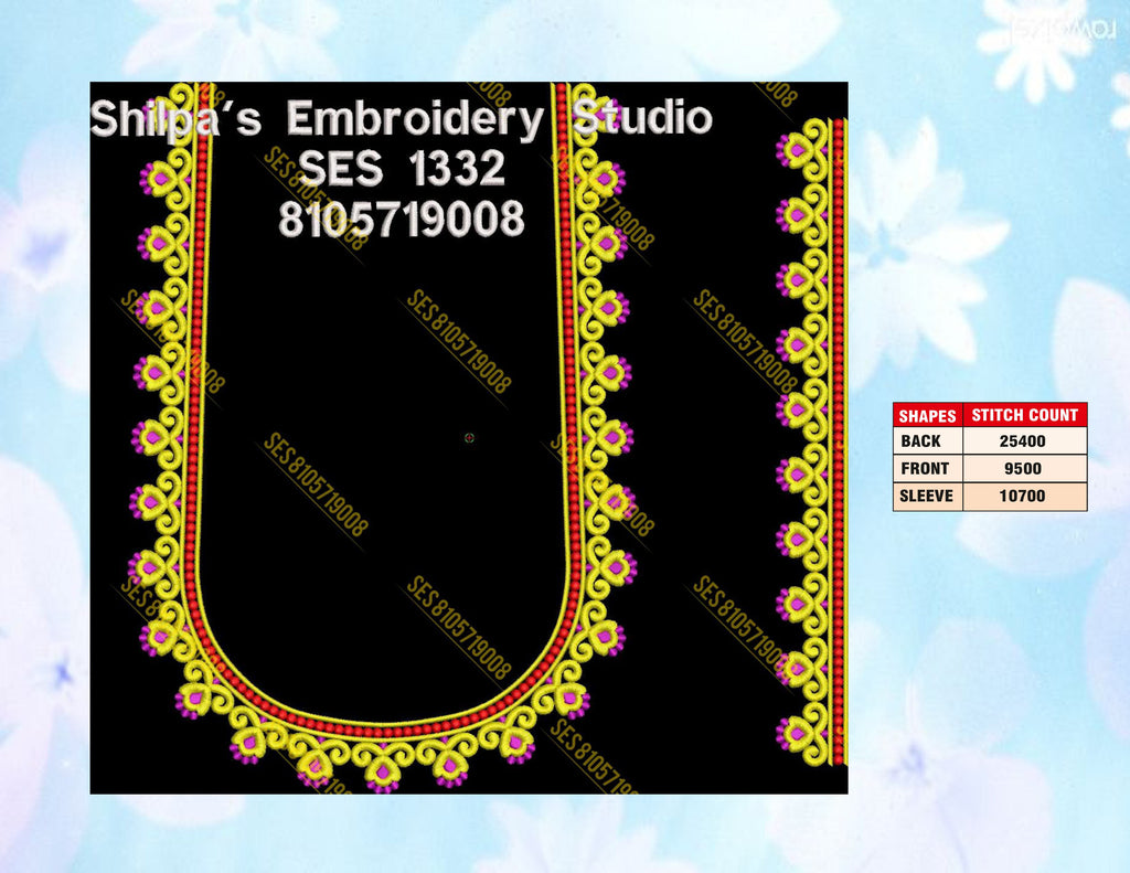Embroidery Designs 1301-1400 Series