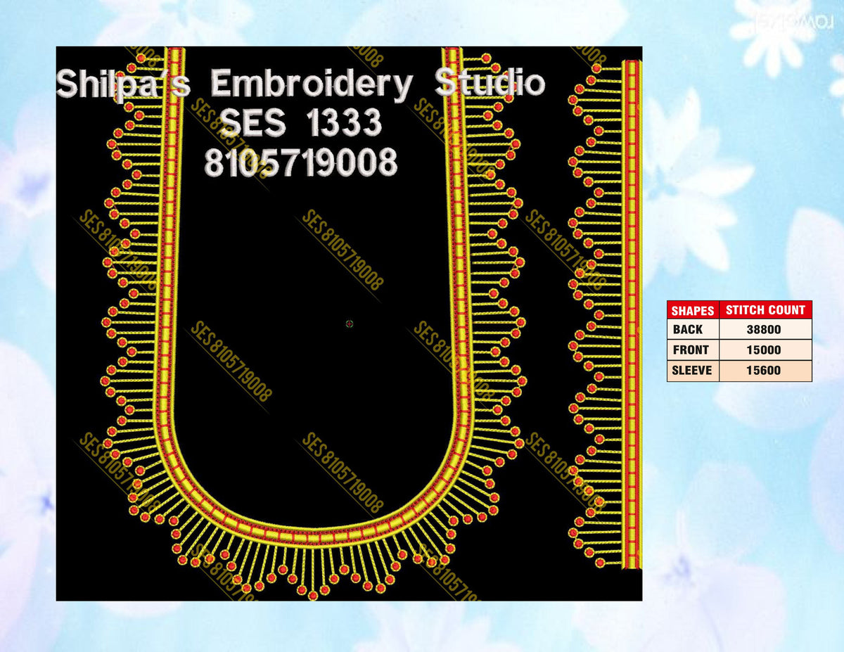 Embroidery Designs 1301-1400 Series