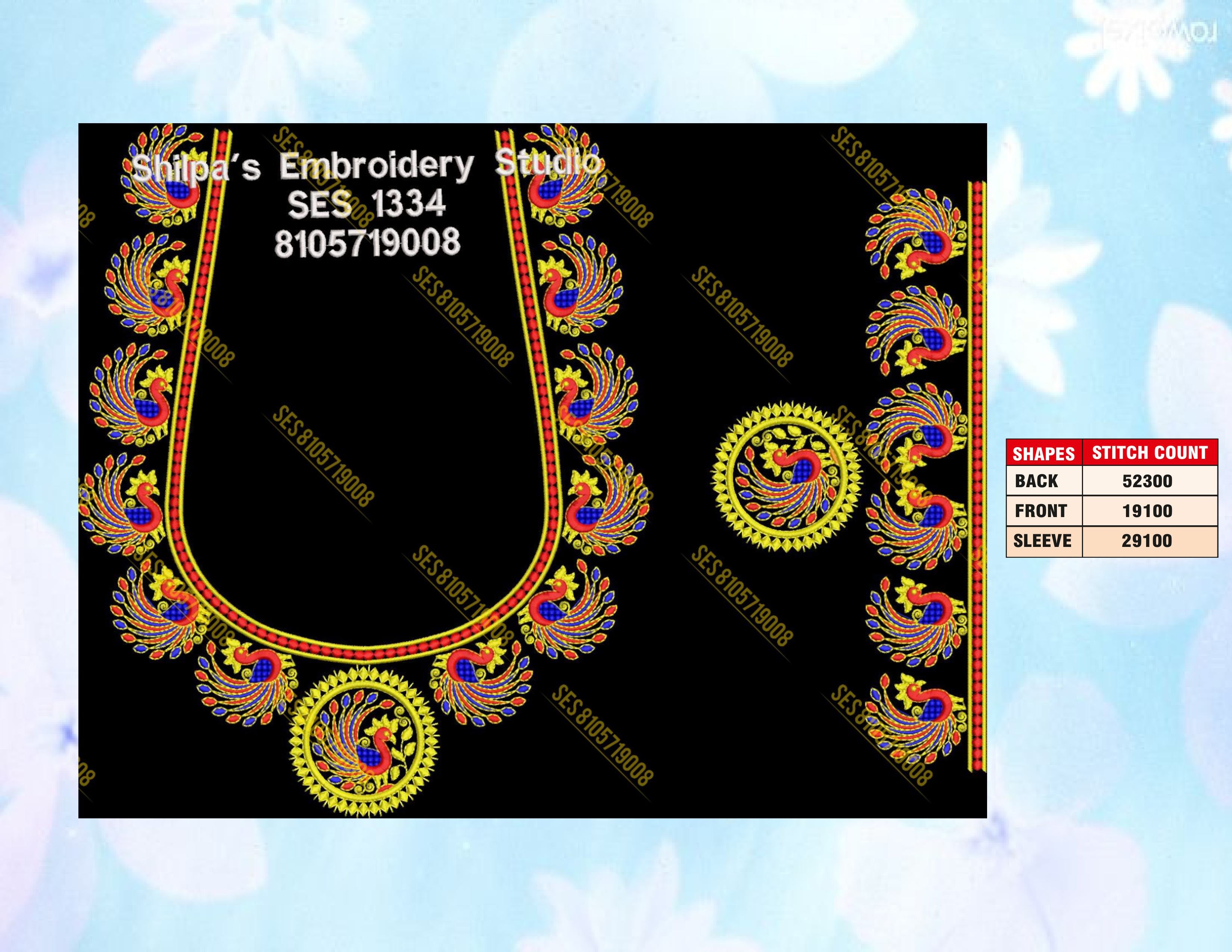 Embroidery Designs 1301-1400 Series