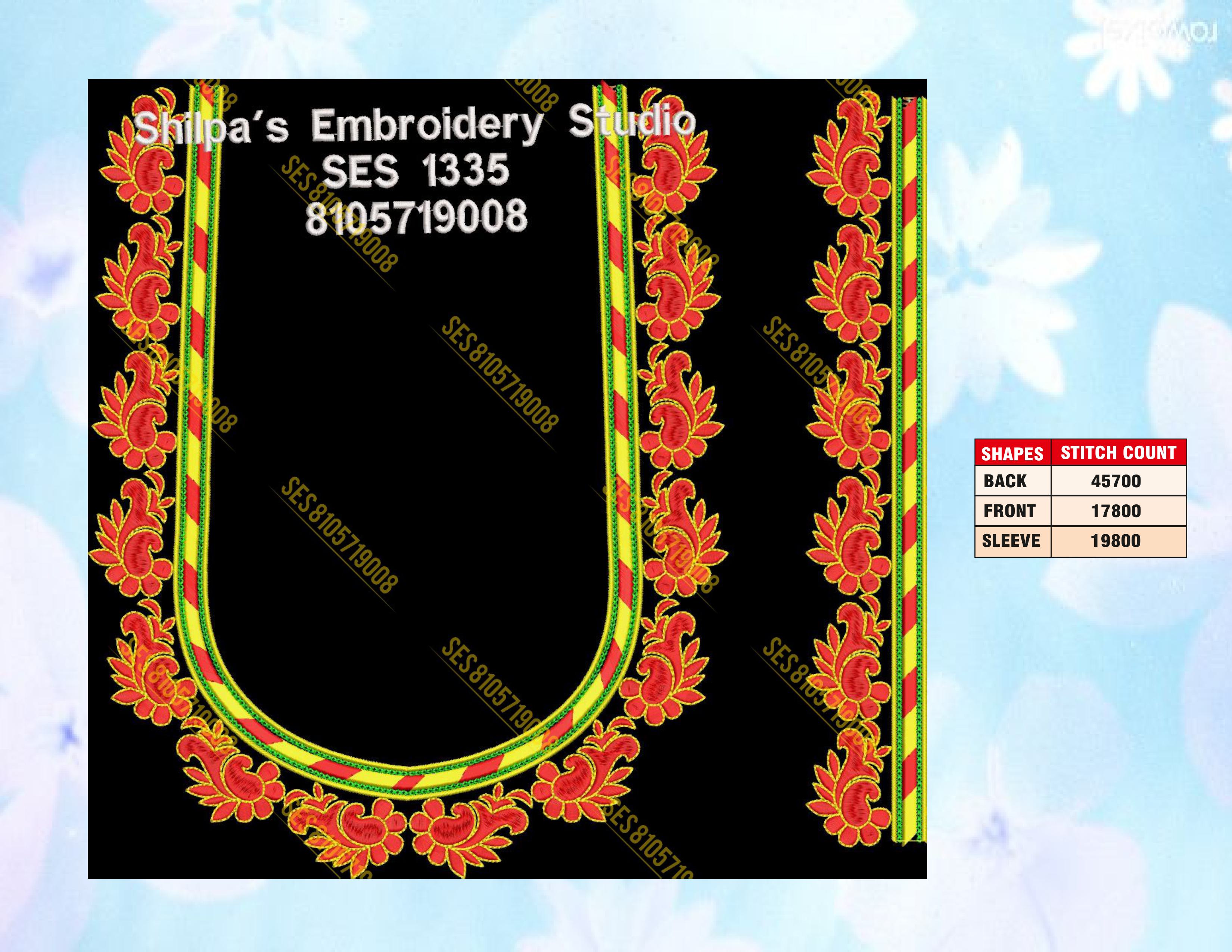 Embroidery Designs 1301-1400 Series