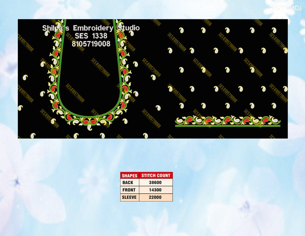 Embroidery Designs 1301-1400 Series