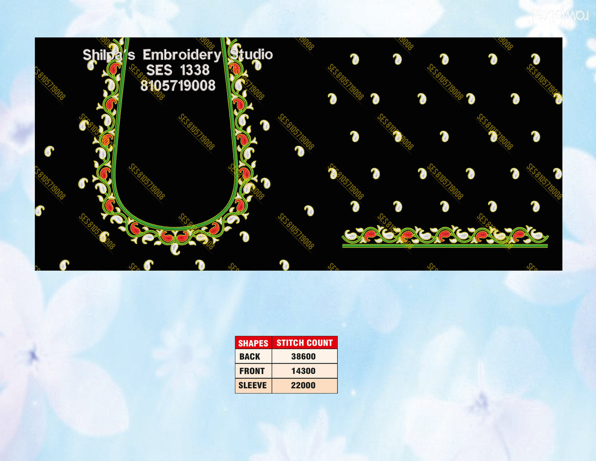 Embroidery Designs 1301-1400 Series