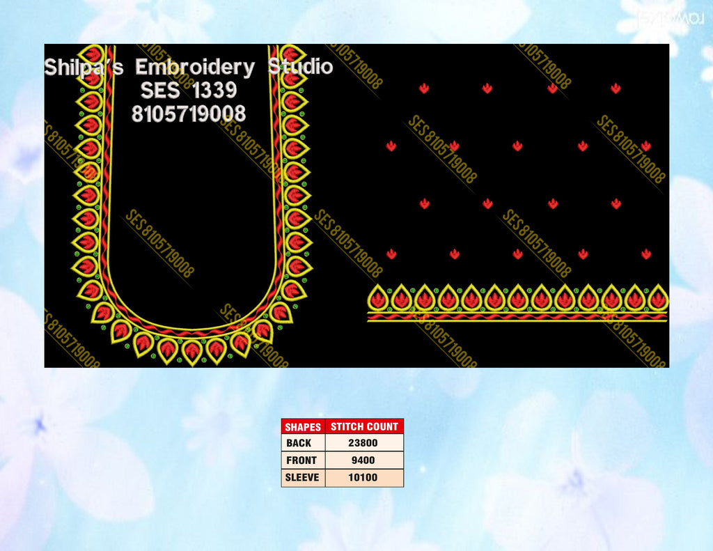 Embroidery Designs 1301-1400 Series