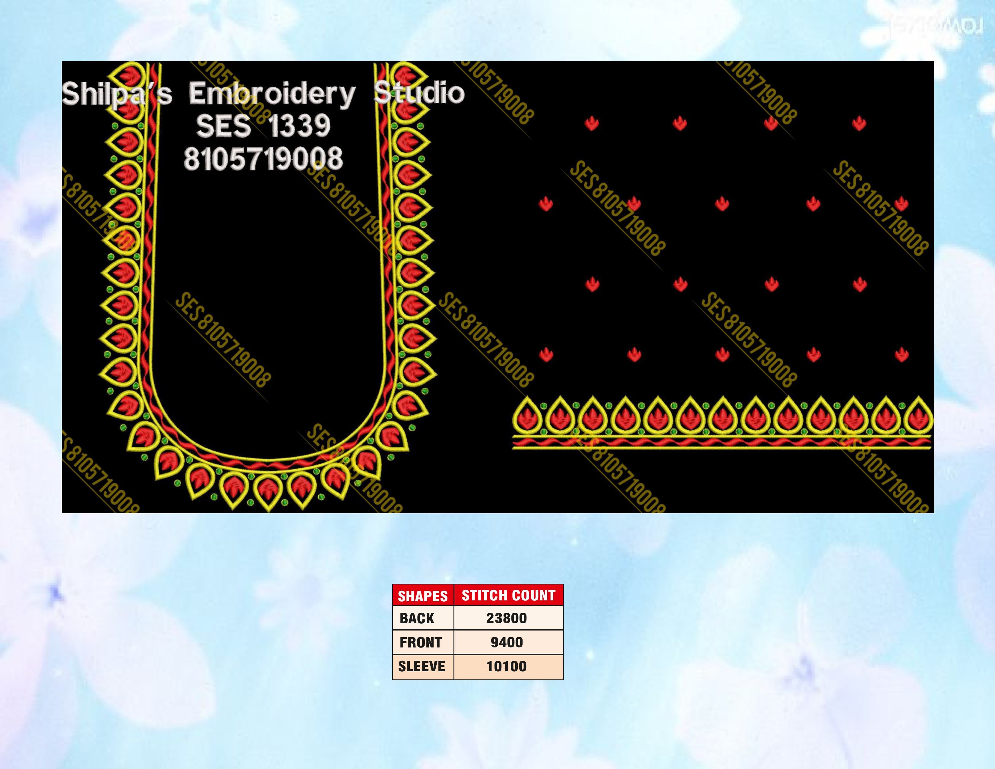 Embroidery Designs 1301-1400 Series