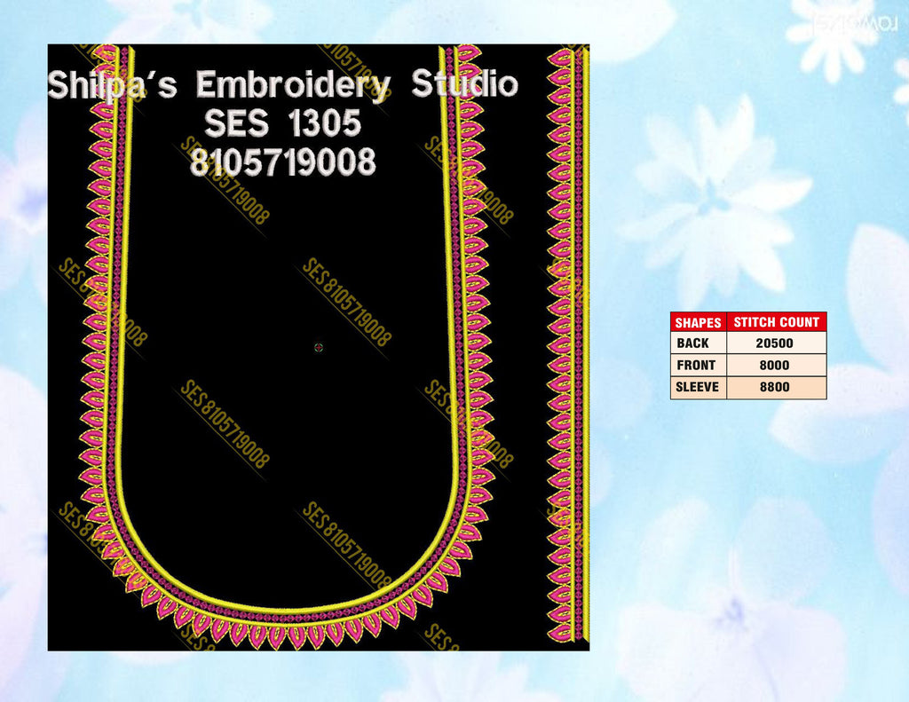 Embroidery Designs 1301-1400 Series