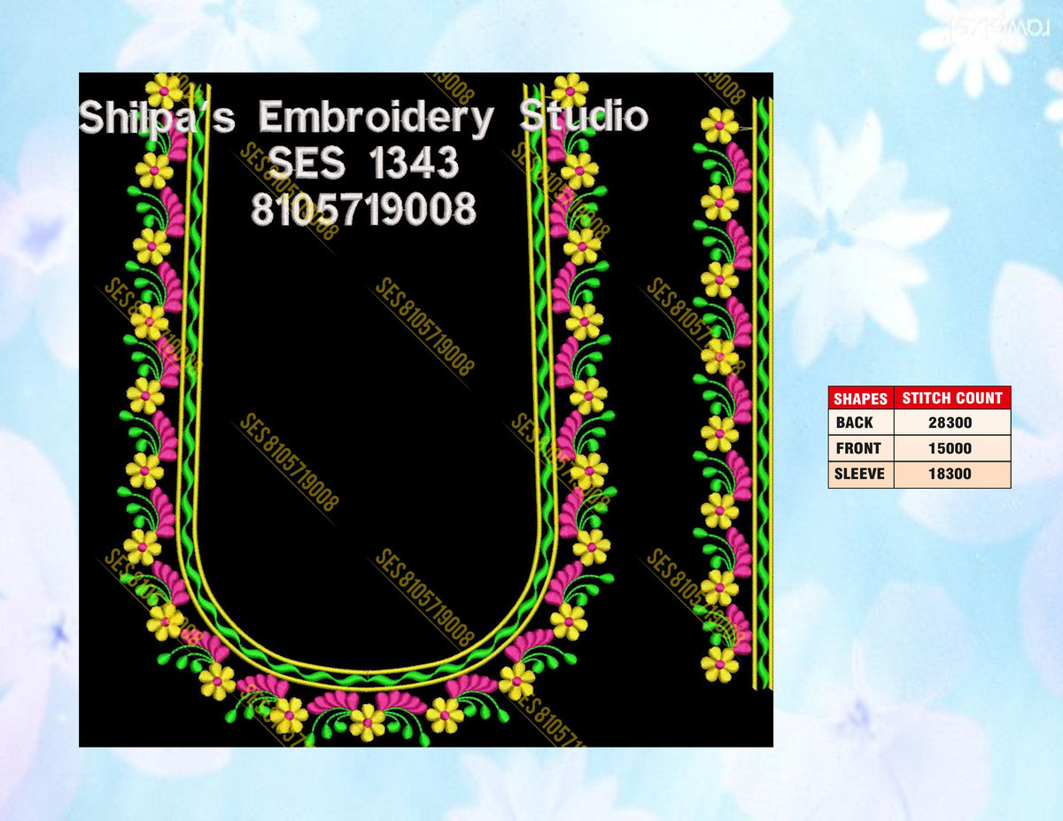 Embroidery Designs 1301-1400 Series