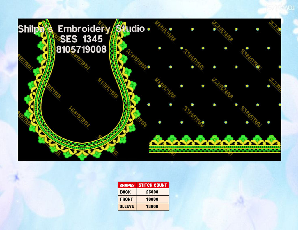 Embroidery Designs 1301-1400 Series