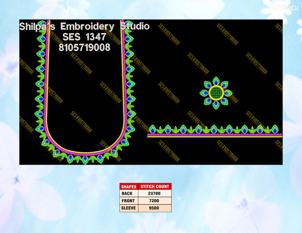 Embroidery Designs 1301-1400 Series
