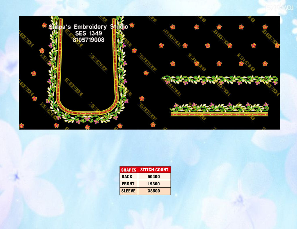 Embroidery Designs 1301-1400 Series
