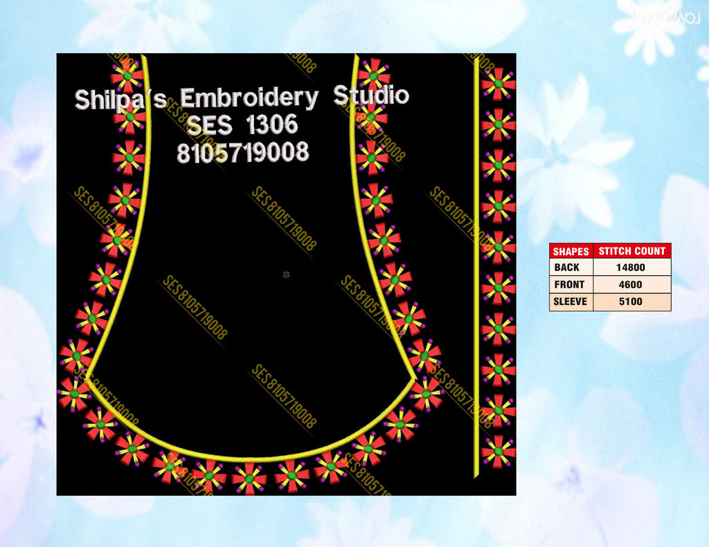 Embroidery Designs 1301-1400 Series
