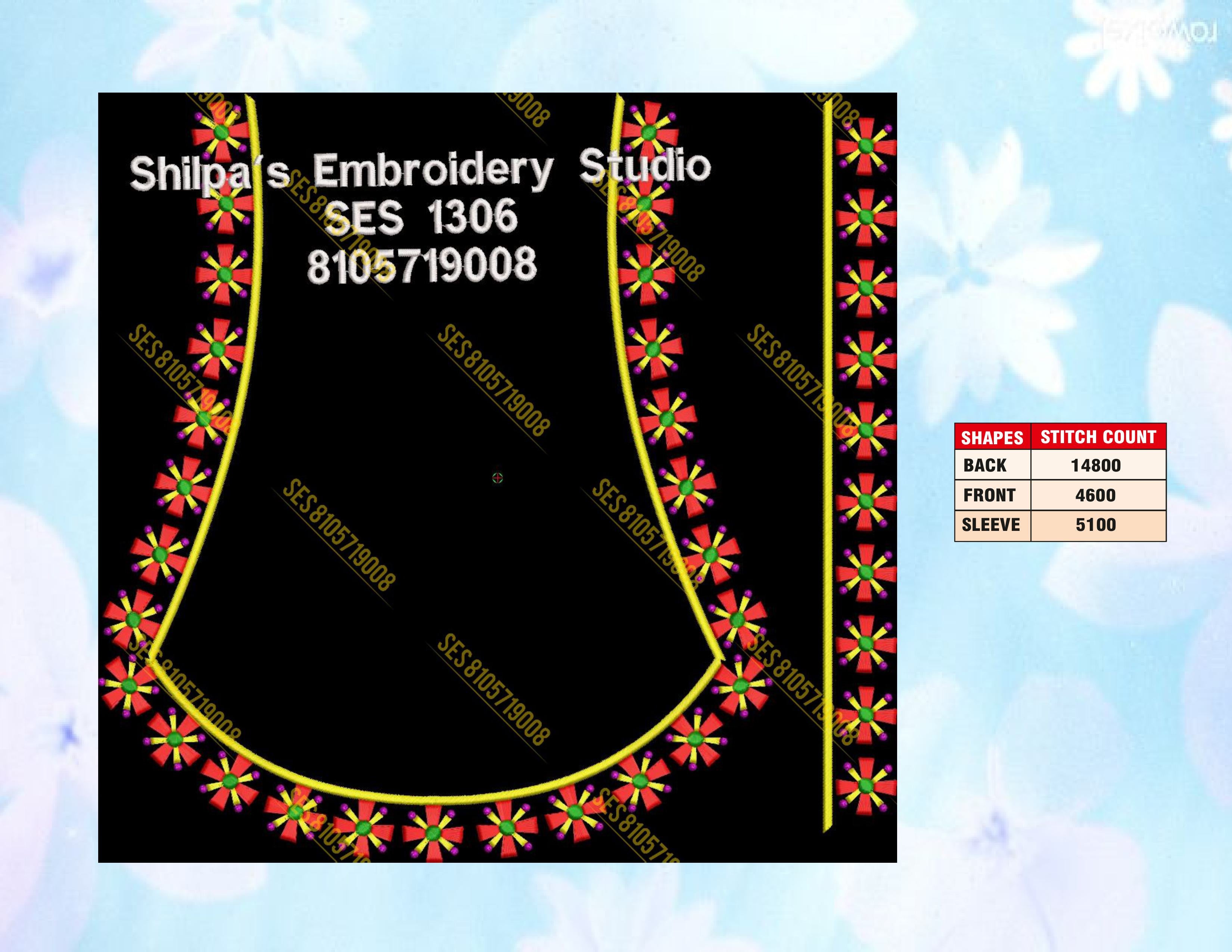 Embroidery Designs 1301-1400 Series