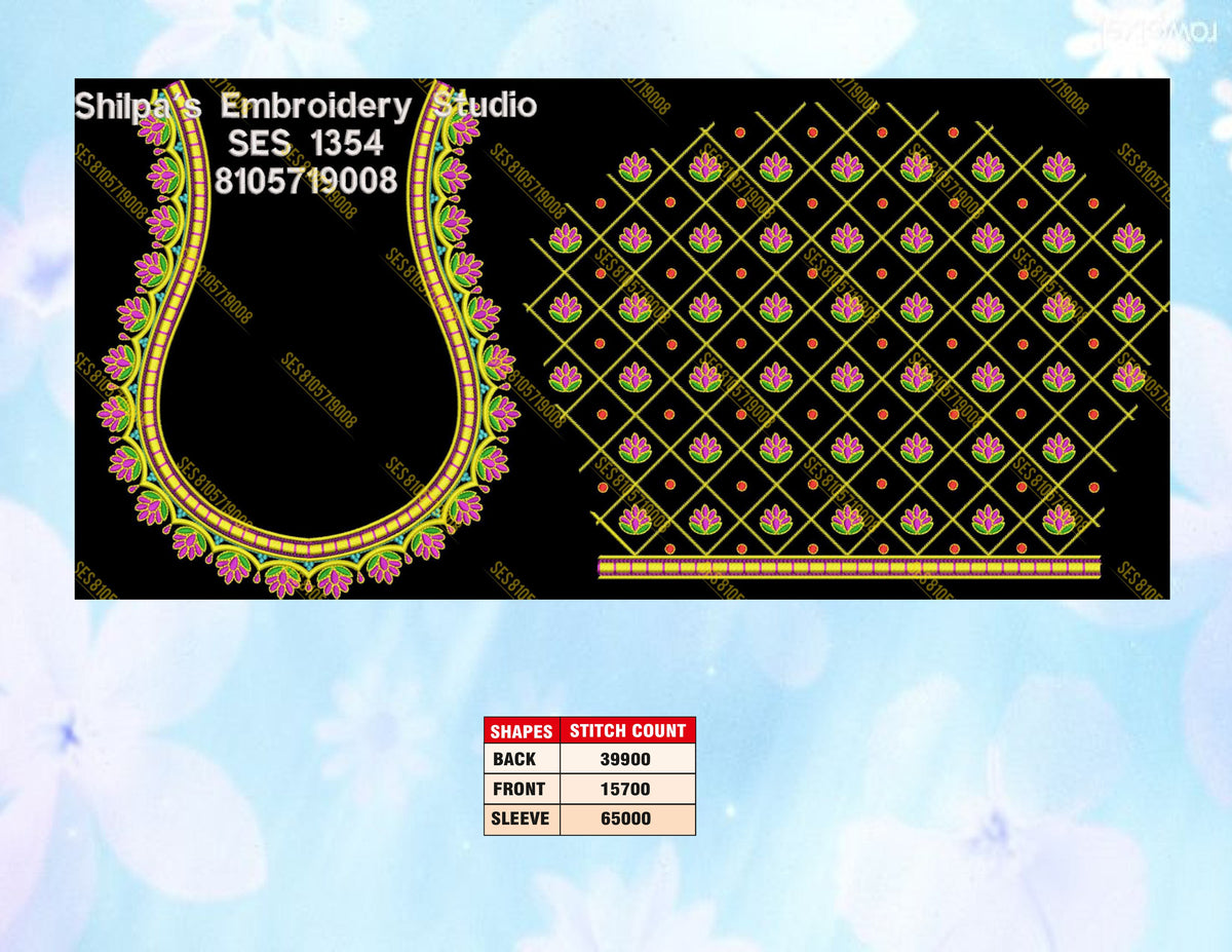 Embroidery Designs 1301-1400 Series