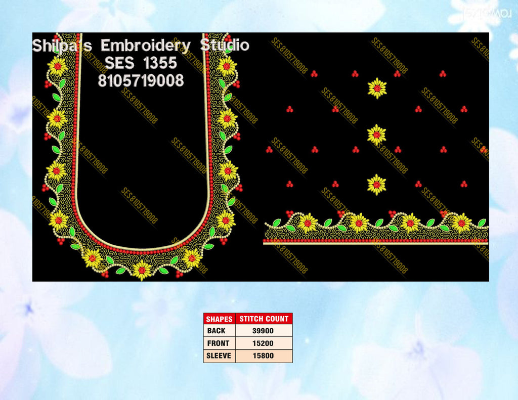 Embroidery Designs 1301-1400 Series