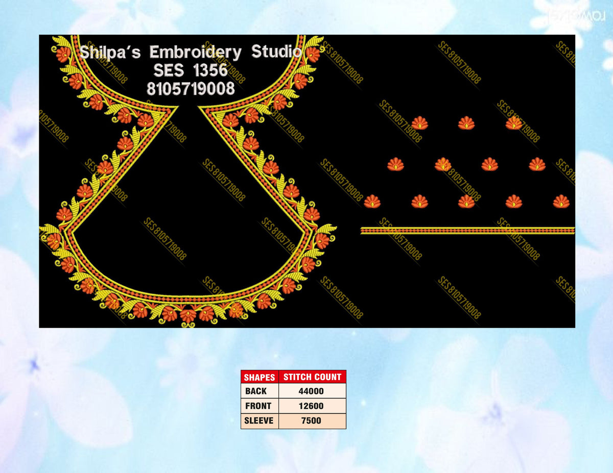 Embroidery Designs 1301-1400 Series