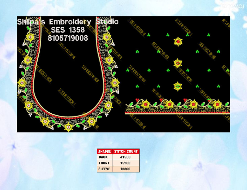 Embroidery Designs 1301-1400 Series