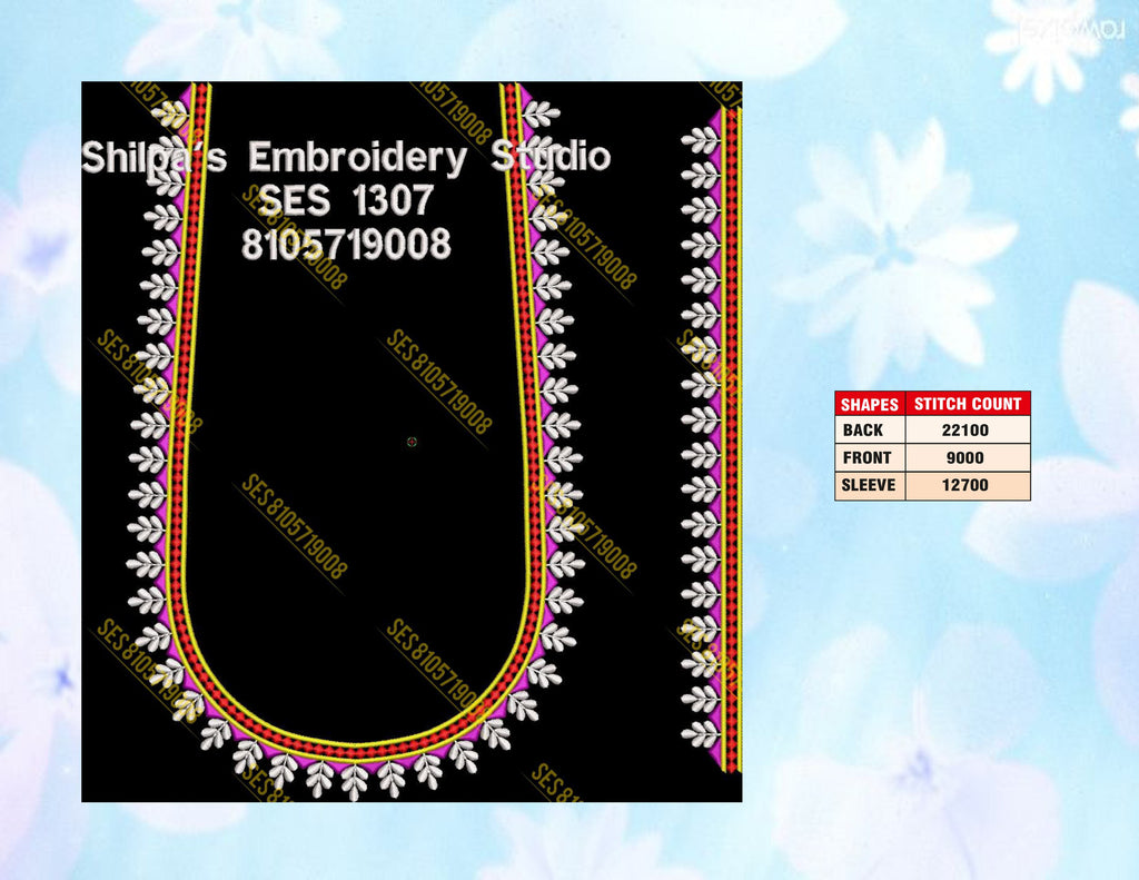Embroidery Designs 1301-1400 Series