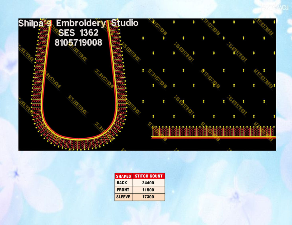 Embroidery Designs 1301-1400 Series