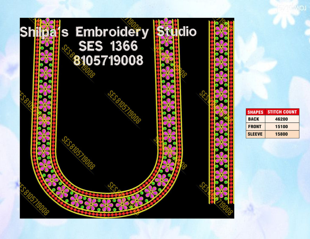Embroidery Designs 1301-1400 Series