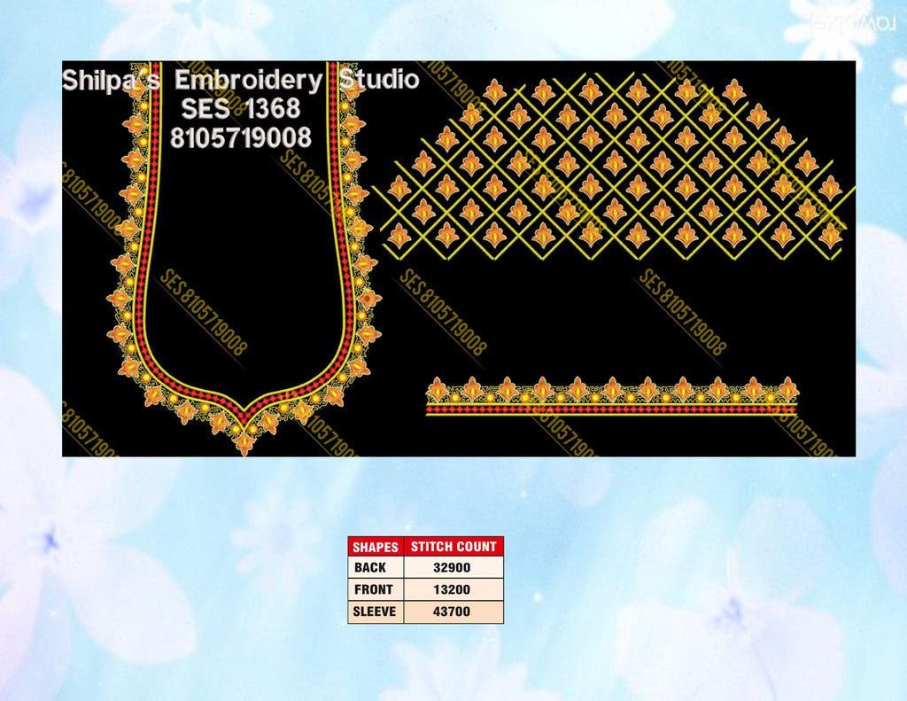 Embroidery Designs 1301-1400 Series