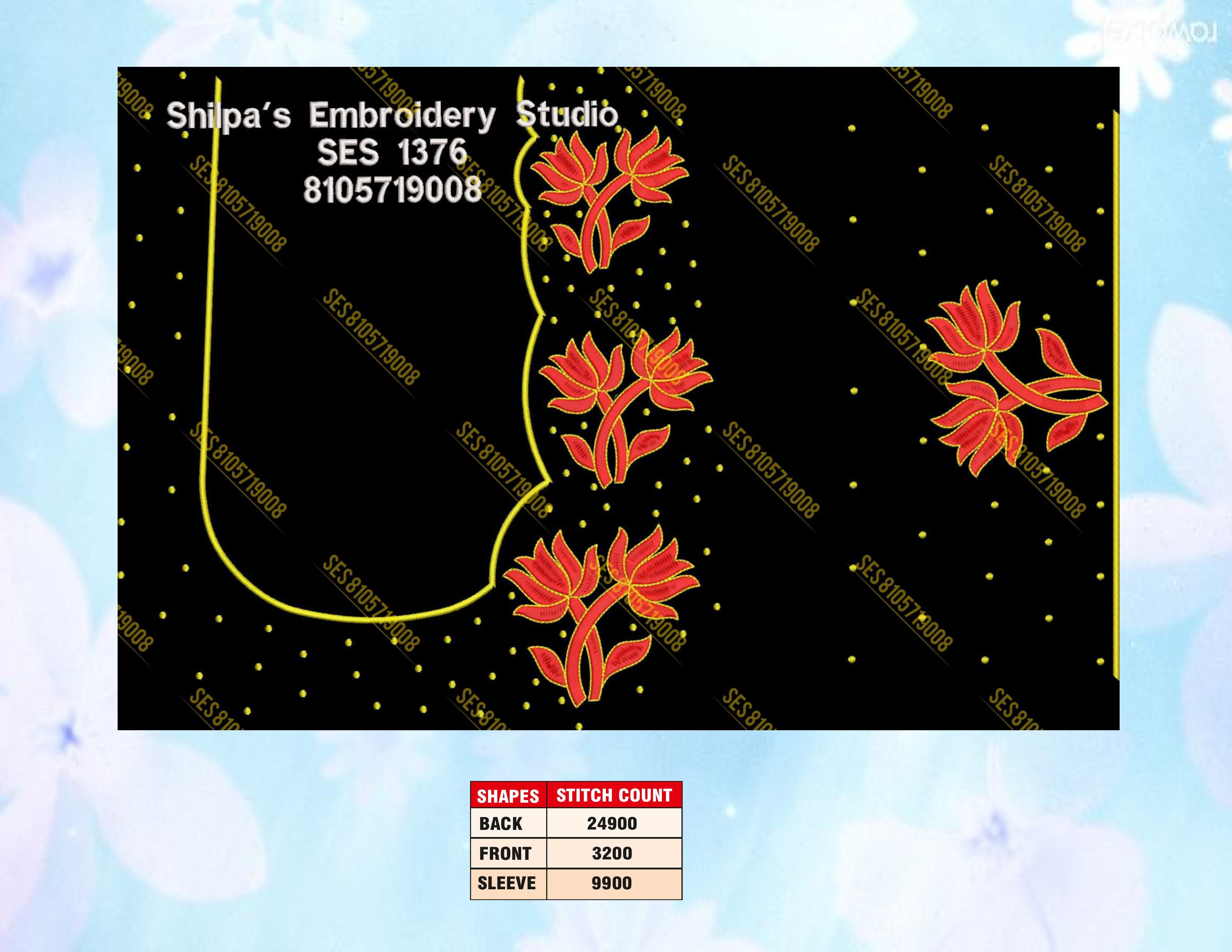 Embroidery Designs 1301-1400 Series