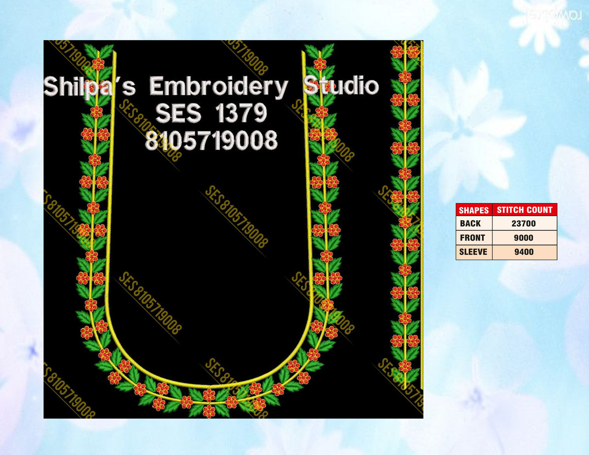 Embroidery Designs 1301-1400 Series