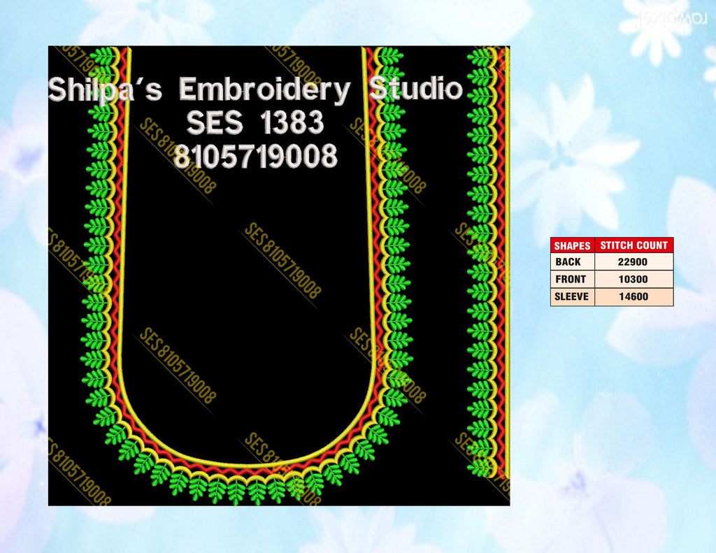 Embroidery Designs 1301-1400 Series