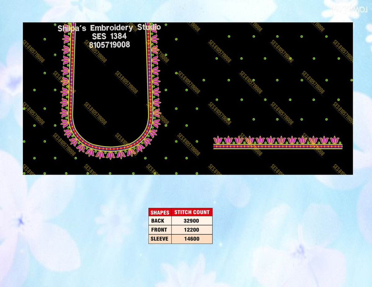 Embroidery Designs 1301-1400 Series