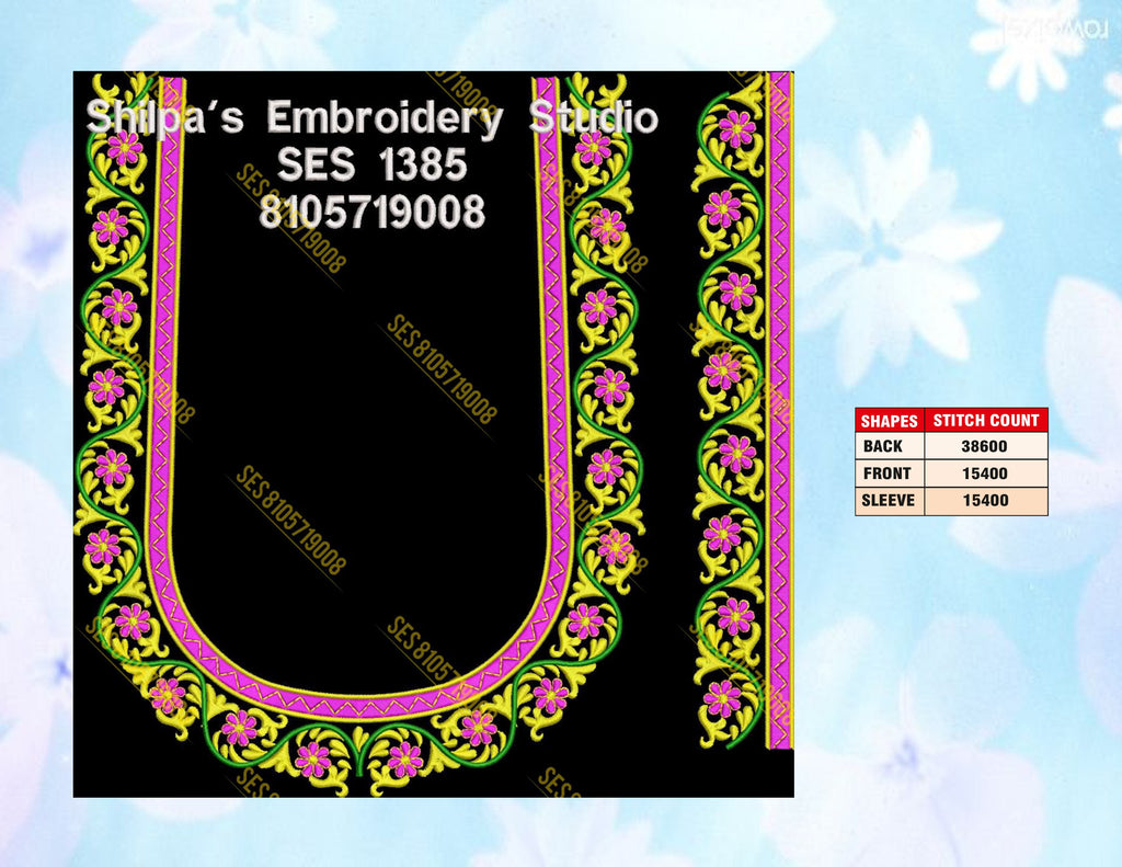 Embroidery Designs 1301-1400 Series