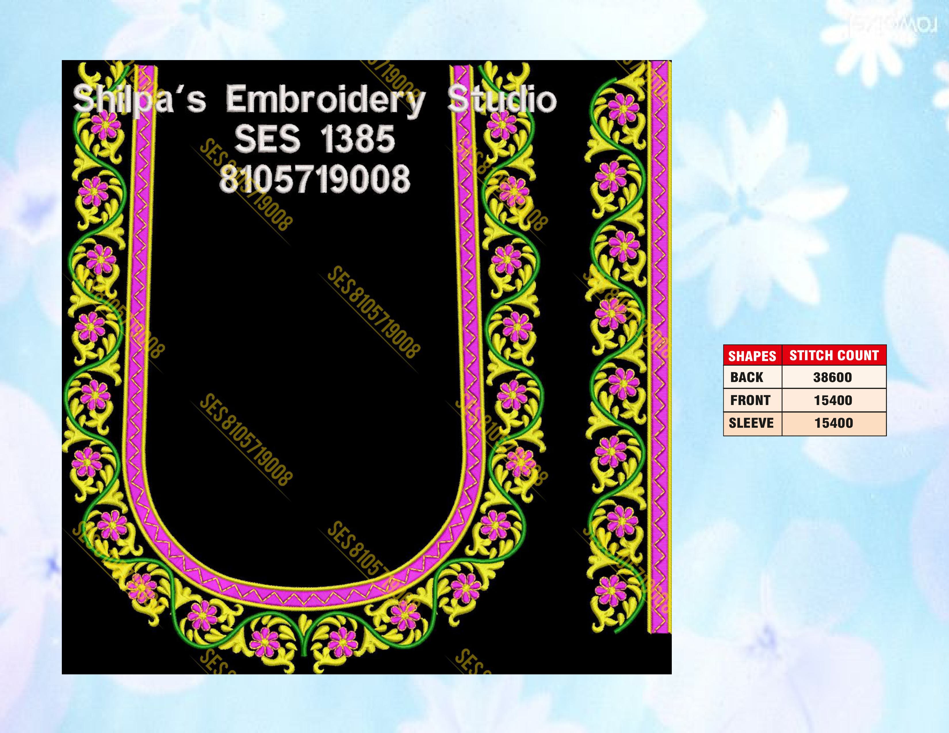 Embroidery Designs 1301-1400 Series