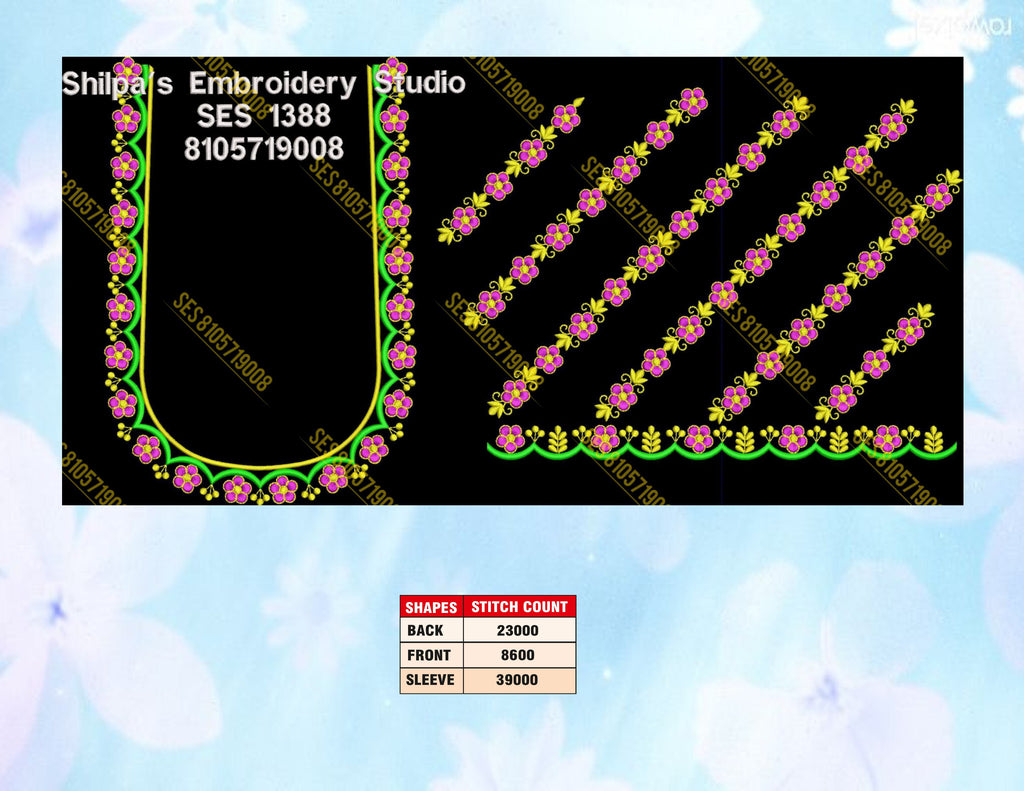 Embroidery Designs 1301-1400 Series