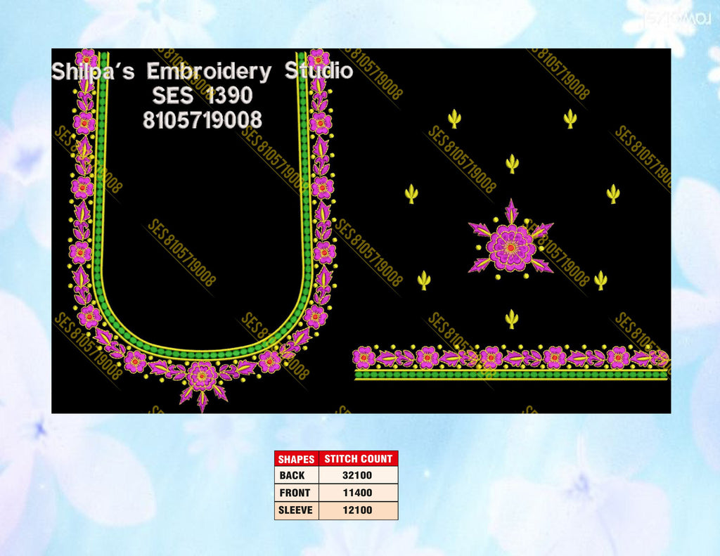 Embroidery Designs 1301-1400 Series