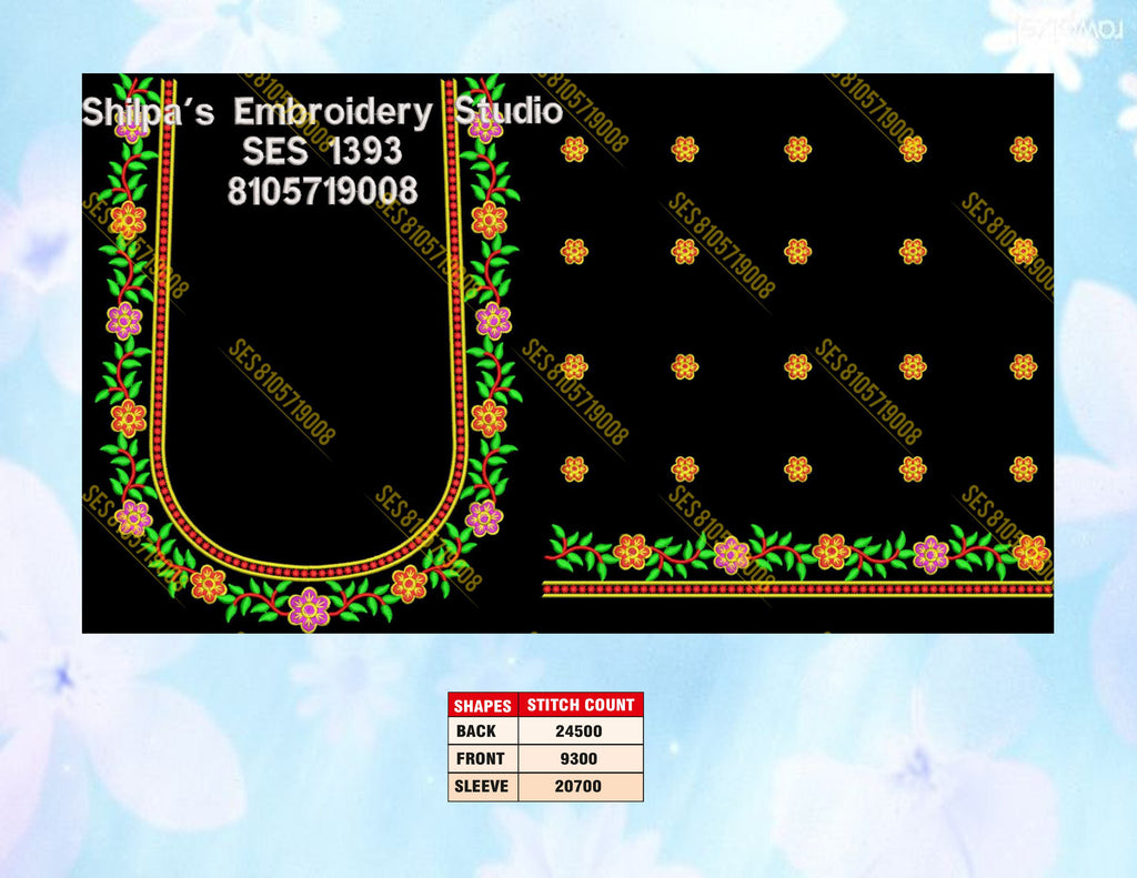 Embroidery Designs 1301-1400 Series