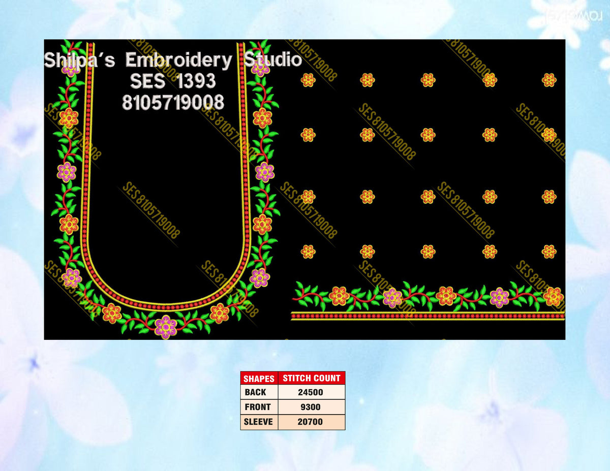 Embroidery Designs 1301-1400 Series