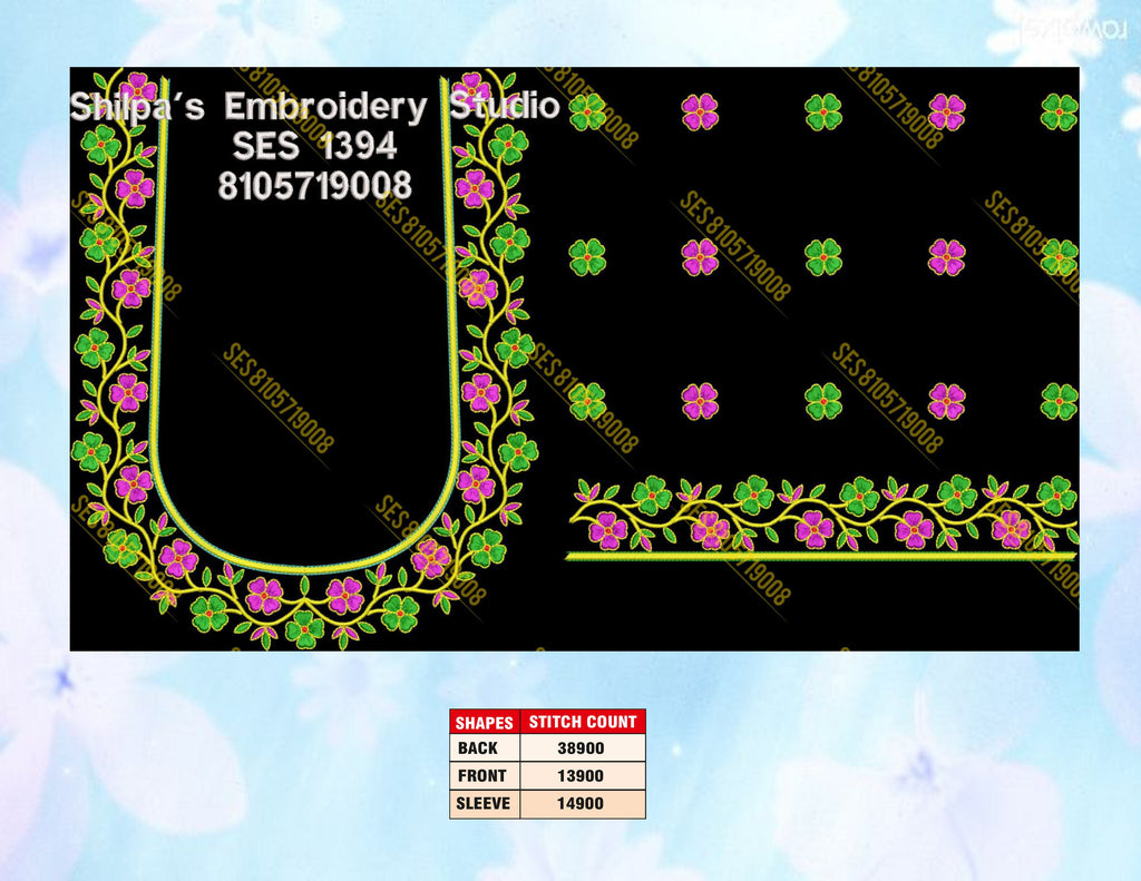 Embroidery Designs 1301-1400 Series