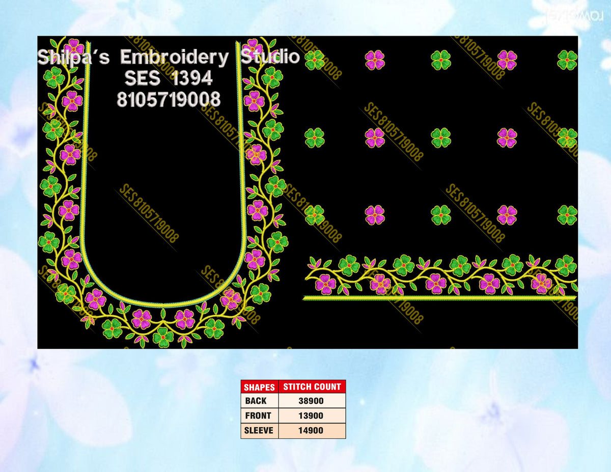 Embroidery Designs 1301-1400 Series