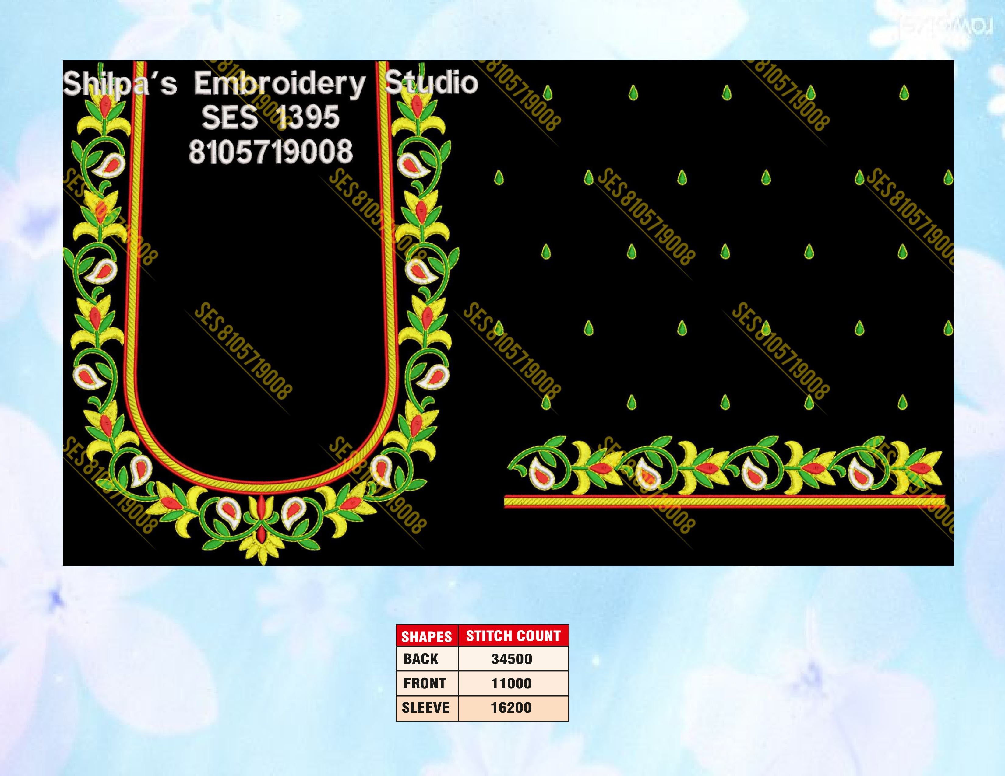 Embroidery Designs 1301-1400 Series