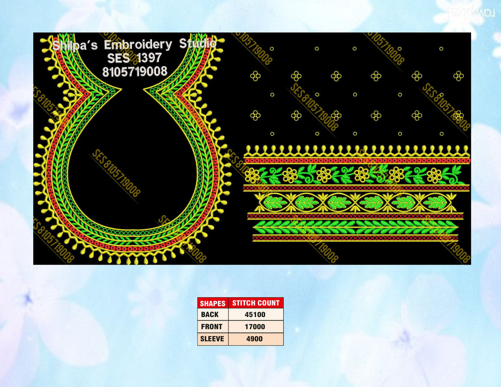 Embroidery Designs 1301-1400 Series