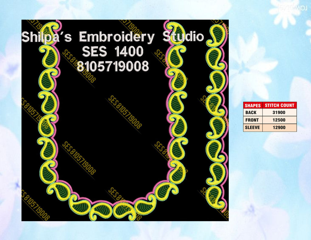 Embroidery Designs 1301-1400 Series