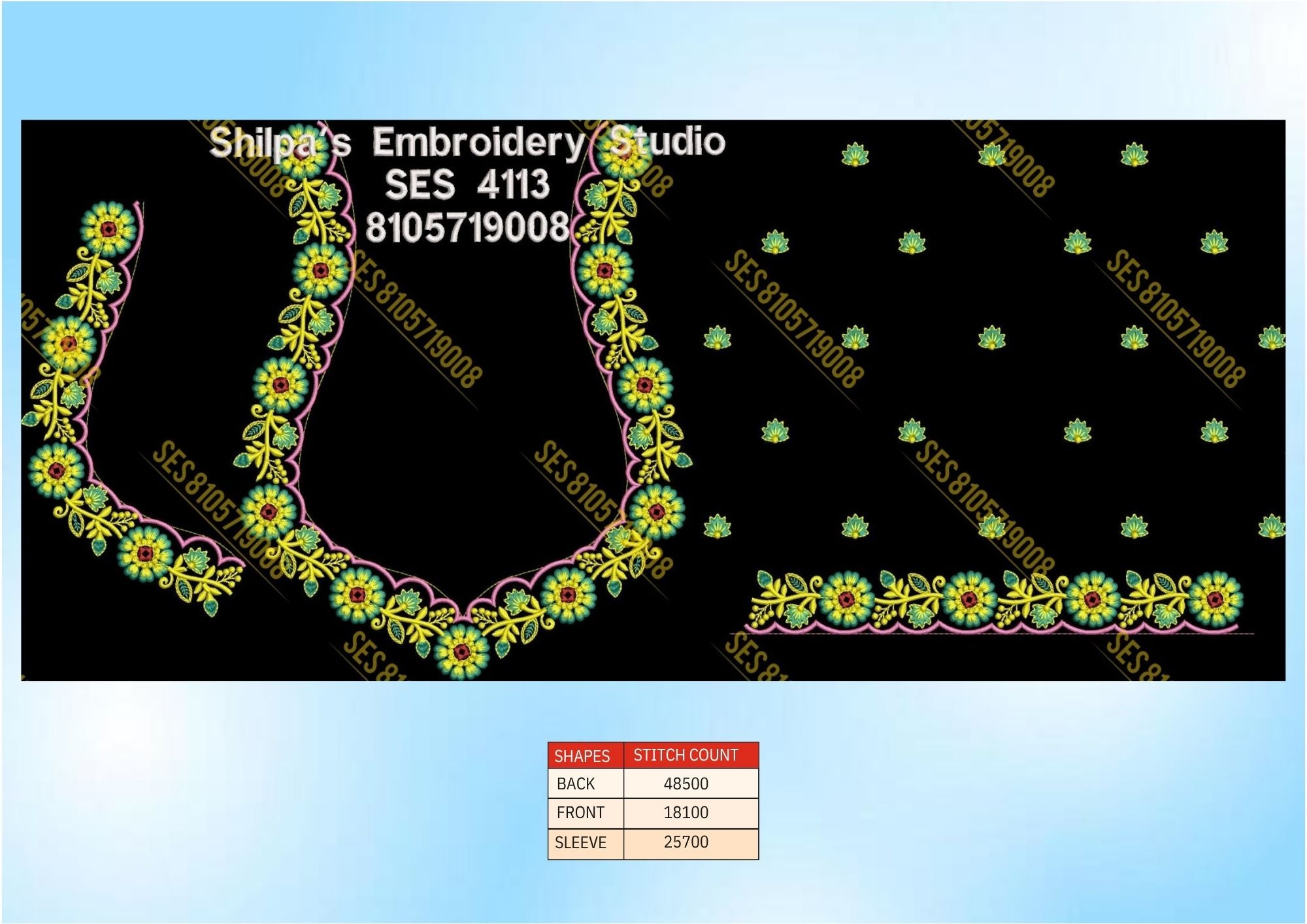 Embroidery Designs 4101-4200 Series