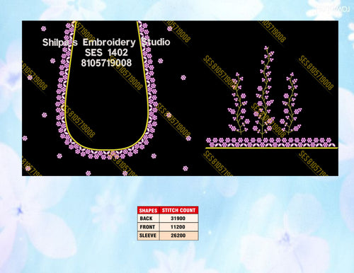 Embroidery Designs 1401-1500 Series