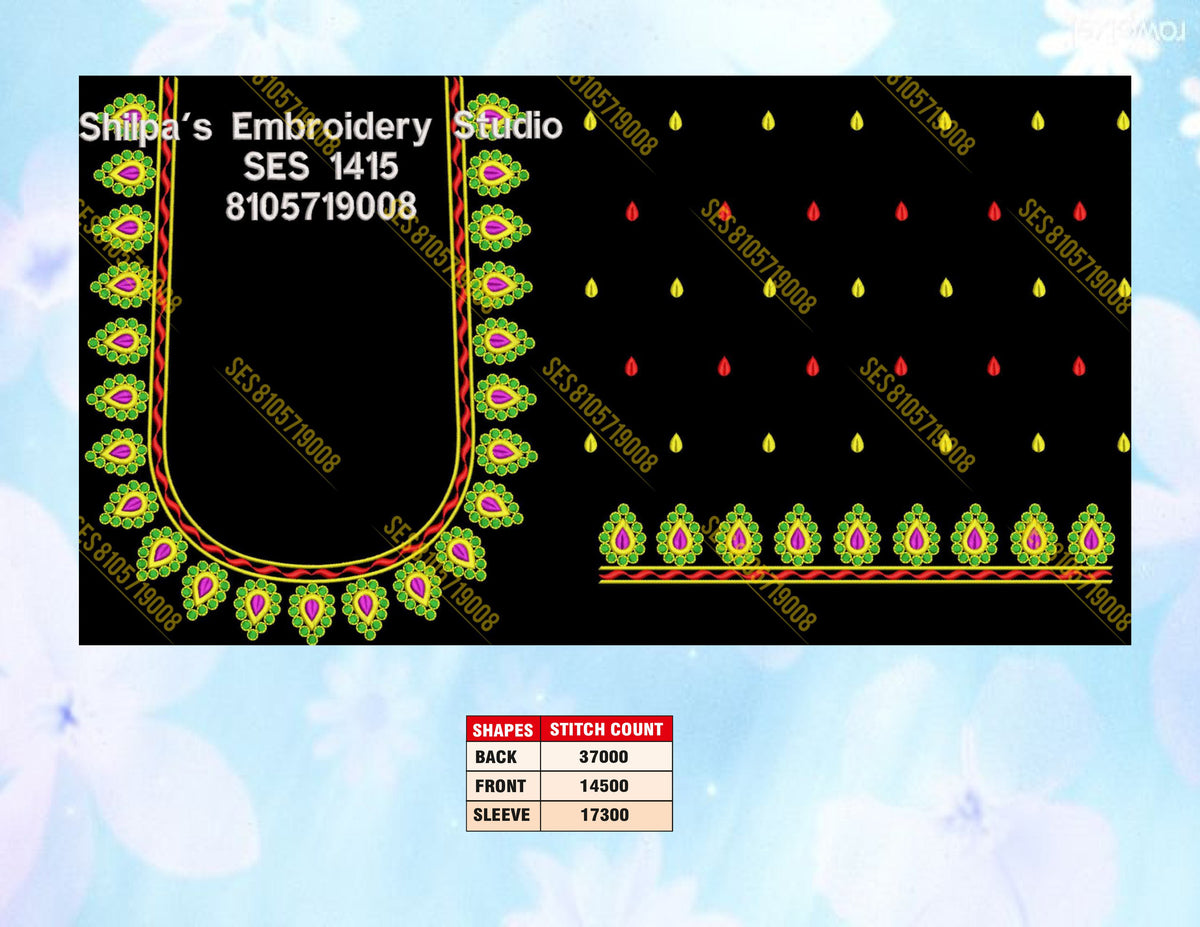 Embroidery Designs 1401-1500 Series